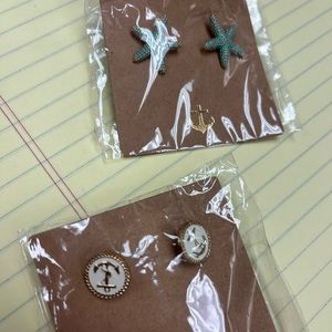 NWT Earrings both in nautical style